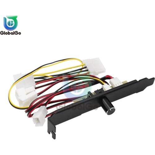 3 Channels PC Cooler Cooling Fan Speed Controller for CPU Temperature Control Regulation 12V 3 pin
