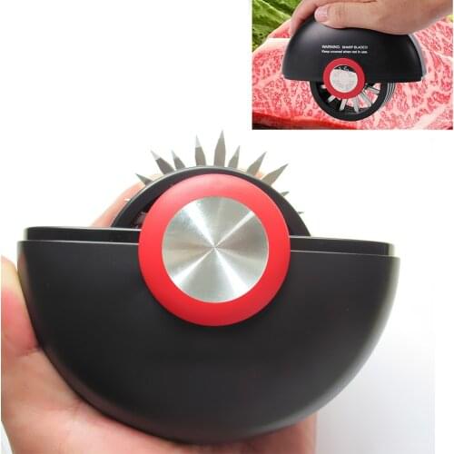 36 Needles Meat Tenderizers Beef Steak Stainless Steel Rolling Meat Tenderizer Pounders Professional Cooking Kitchen Tools