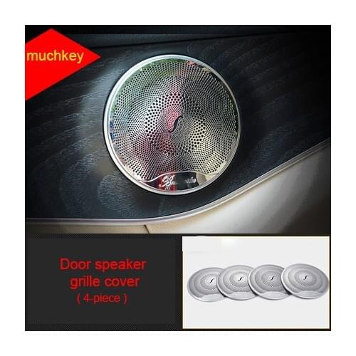 For Mercedes Benz C 2015-2019 chrome Door speaker grille cover 4pcs