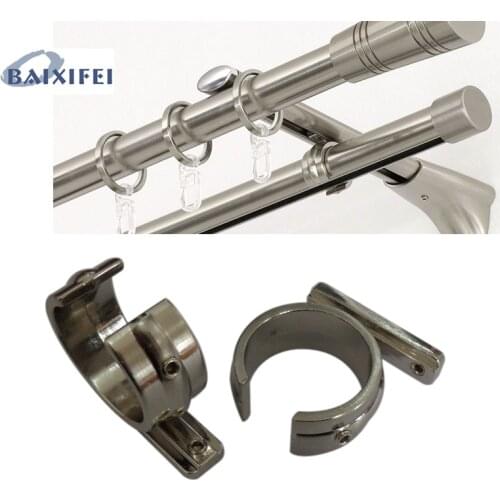 4 Pcs D25mm Curtain rod adapting piece, Curtain Accessories Bracket for Window Decoration