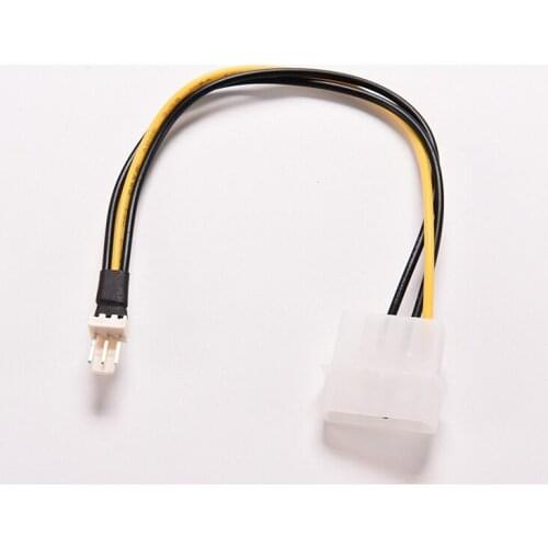 5pcs Computer Cooling Fan Power Cables 4 Pin to 3 Pin PC CPU Power Supply Extension Cable Cord Connector Adapter