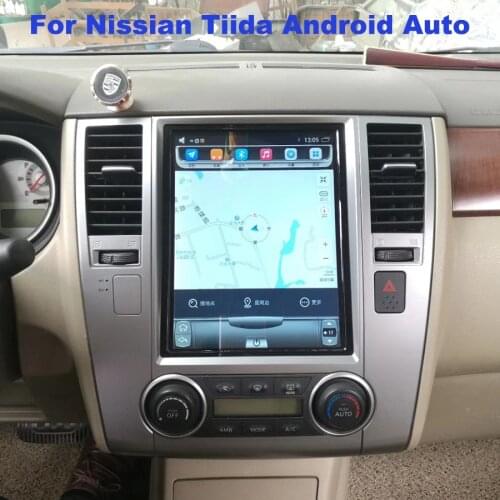 2 Din Tesla Screen Navigation CARPLAY Stereo For NISSAN TIIDA 2008 2011 Android 10 GPS Car Radio Multimedia Player Autoradio
