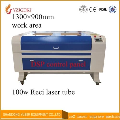 Free Shipping 1390 w2 100w Reci laser tube Laser Engraving 1300*900mm Co2 Laser Cutting Machine ruida DSP control panel