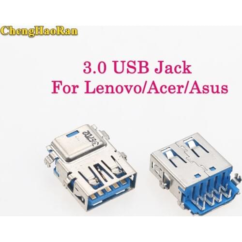 ChengHaoRan 1pcs 3.0 USB Jack Female Connector Socket for Lenovo/Acer/Asus laptop motherboard interface etc