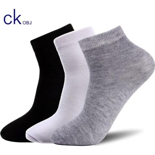 CKobj 2020 new mens cotton socks 5pairs/multi-black business mens four seasons socks breathable Christmas gifts