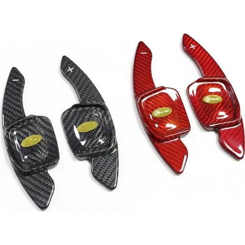 For Volkswagen Golf 8 MK8 GTI R Golf8 Tiguan Collar Modified Gear Shift Paddle Carbon Fiber Interior Decoration Car Accessories