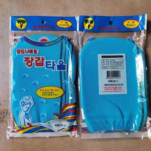 500 pcs/lot italy towel korea glove viscose scrub mitt body scrub glove exfoliating tan glove (normal)