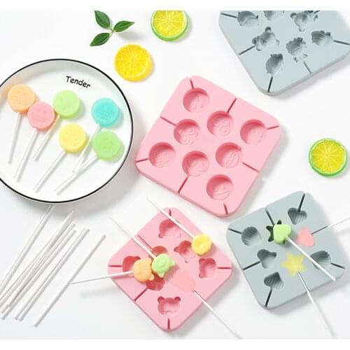 Lollipop cake decorating tools fondant molds Silicone Fondant Mould Chocolate Sugar Craft Cake Mold Baking moldes de silicona