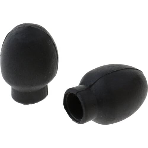 Set Of 2 Rubber Drumstick Drum Beater Head For Drum Percussion Instrument Parts