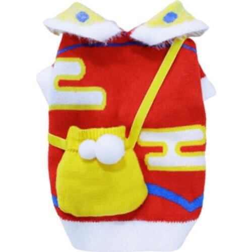 New Year Dog Sweater Winter Pet Coat Dog Clothes Yorkshire Pomeranian Bichon Poodle Schnauzer Pug French Bulldog Clothing Outfit