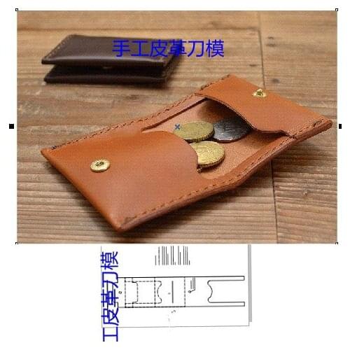 One piece leather craft template cutter coin bag case cutting knife mould leather hole punches tool set deri el aletleri