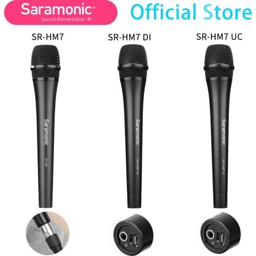 Saramonic SR-HM7 ENG Omnidirectional Dynamic XLR Handheld Microphone for Canon Nikon Camera Camcorder Interview Presentation