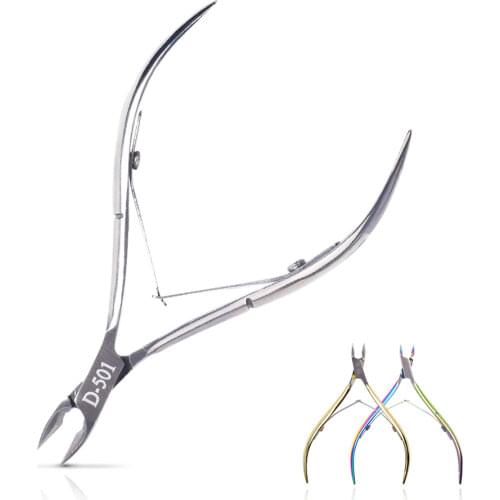 Nail Cuticle Nipper Stainless Steel 3 color Tweezer Clipper Dead Skin Remover Scissor Plier Manicure Nail Art Tool