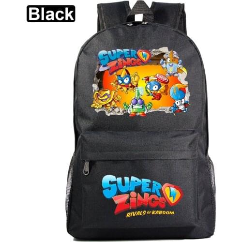 Super Zings Boys Girls Backpacks Student School Bag Cartoon Rucksack Travel Pack Laptop Bag Big Strong Mochila