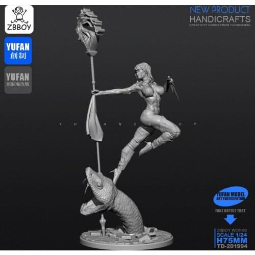 1/24 Resin Kits cut snake dance resin assembled soldiers were TD-201994