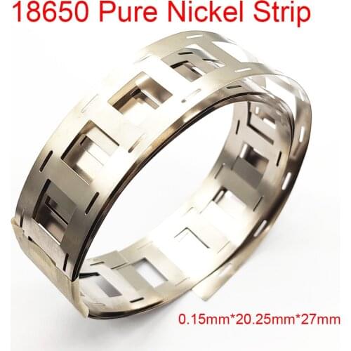 1meter 0.15*27mm Nickel Strip 99.96% Lithium Battery Nickel Strips For 18650 Battery Pack 2P Spot Welding Nickel Belt