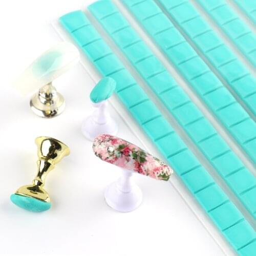 1PC Adhesive Glue Clay Gel Polish Tips For Display Holder Removable False Nail Plasticine Manicure Super Sticky Nail Tool LA1783