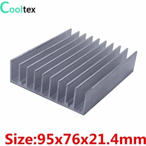 10pcs/lot 95x76x21.4mm Aluminum heatsink radiator heat sink for electronic Chip LED cooling