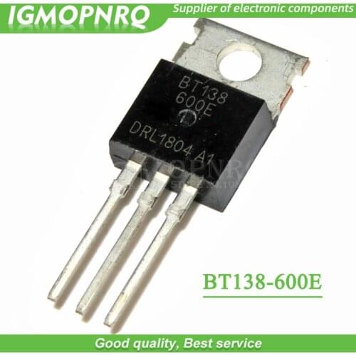 20pcs BT138-600E BT138 BT138-600 Triacs RAIL TRIAC 600V 12A TO-220 new original