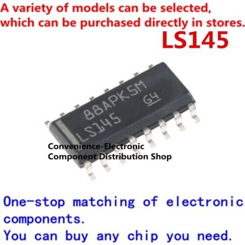 5PCS/PACK LS145 SOP 74LS145 SMD Patch SN74LS145DR SOIC-16 logic chip BCD to decimal decoder