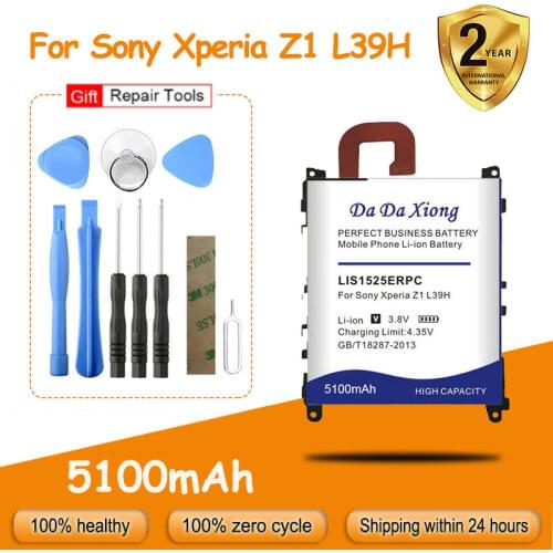 4900mAh LIS1525ERPC Battery for Sony Ericsson Xperia L39h Xperia Z1 L39 C6902 C6903 C6916 C6943 etc batteries + free tools