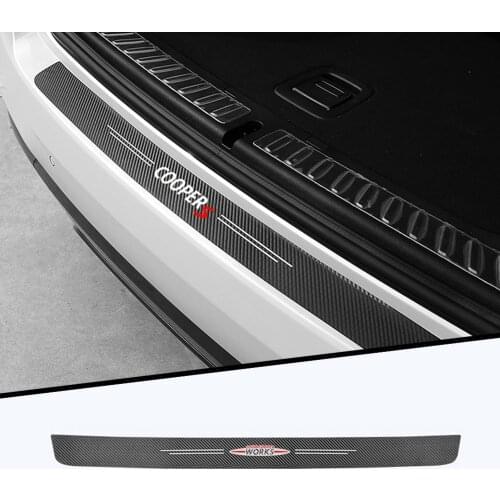 Car sticker carbon fiber texture cloth trunk protection For Mini Cooper Clubman Countryman R50 R56 R57 R58 R60 car accessories