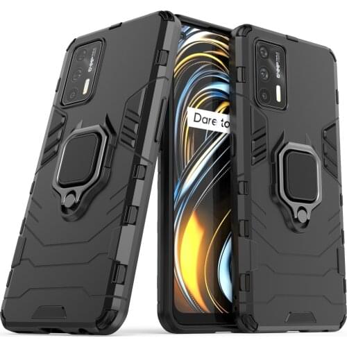 Case For Realme GT Neo Flash 5G Bracket Shockproof Metal Finger Ring Armor Cover for Realme GT 5G RMX2202 Q3 Pro Q3i Couqe