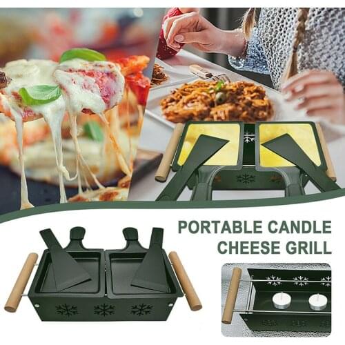 Picnic Household Kitchen Supplies Candle Slow Roast Cheese Ham Bread Grill Portable JA55