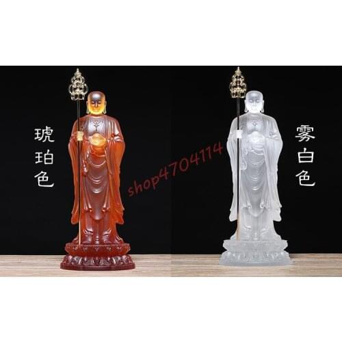 Ancient Law Liulin, Amber, Buddha Statue of the God of Wealth, Exquisite Crafts, Decorations