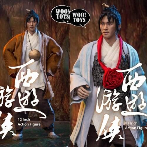 WOOTOYS WO-002 1/6 Scale Collectible The Ranger of Journey to the West Stephen Chow 2 Heads Platform Body Action Figure Model
