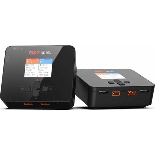 ISDT K1 AC 100W DC 2X250W 10A Dual Channel Balance Lipo Charger for Lipo NiMh Pb Battery