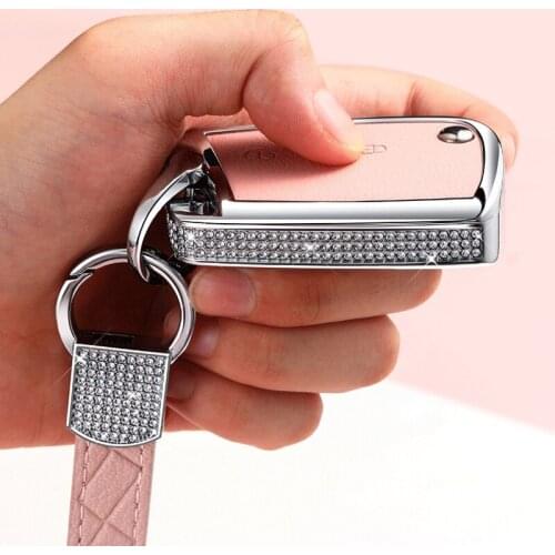 Leather Car Key Cover Case for VW Volkswagen Tiguan MK1 MK2 Magotan Passat B5 B8 Polo Golf 4 5 6 7 mk7 Jetta Eos Scirocco Beetle