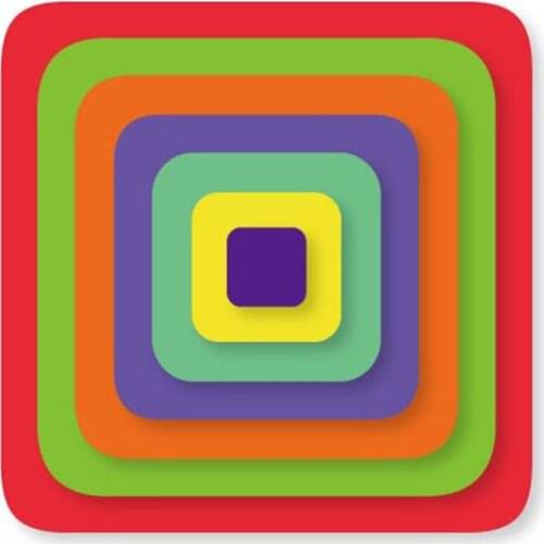 Square seven-piece suit 2021 new metal cutting scrapbook embossed paper card photo album craft paper-cut cake decoration mold