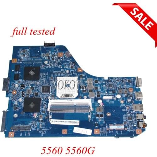 NOKOTION MBRNX01001 MB.RNX01.001 48.4M702.011 laptop motherboard for acer aspire 5560 5560G 15.6'' DDR3 HD 6470M Main board