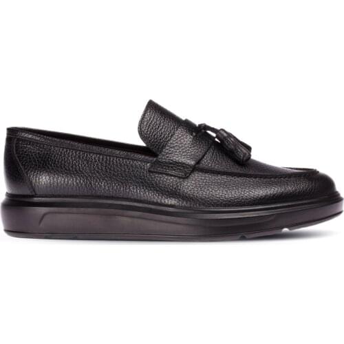 Deery, Genuine Leather Men Black Calfskin Leather Loafers Moccasins Breathable Slip on Flats Male Driving Shoes 2021