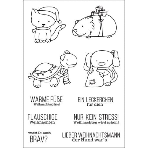 German word Transparent Clear stamp and cutting dies DIY Silicone Seals Scrapbooking /Card Making/Photo Album Decoration