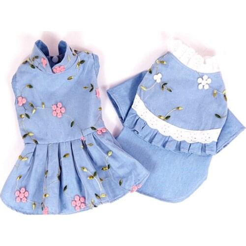 Small Dogs Clothes Cats Dresses For Pets Dress Summer Chihuahua Puppy Wedding Dress Girl Dog Clothes vestido perrita