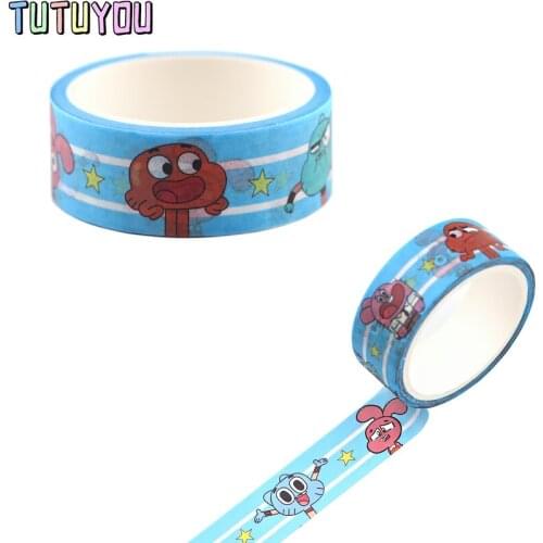 PC514 Cartoon The Amazing World Washi Tapes DIY Painting paper Masking Decorative Adhesive Scrapbooking Stickers