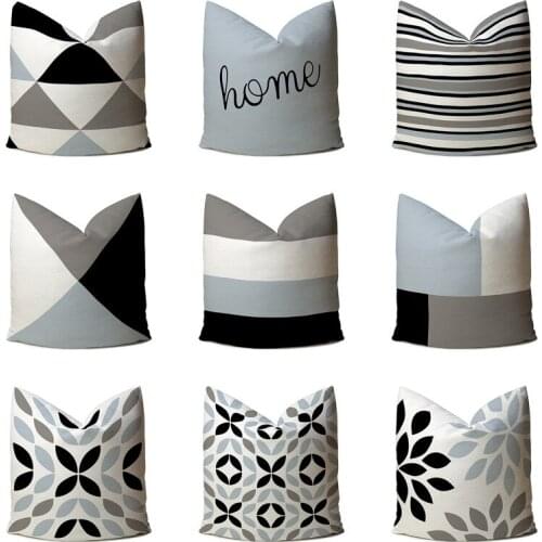 Simple Geometry Cushion Cover Throw Pillow Case for Home Chair Sofa Decoration Square Pillowcases