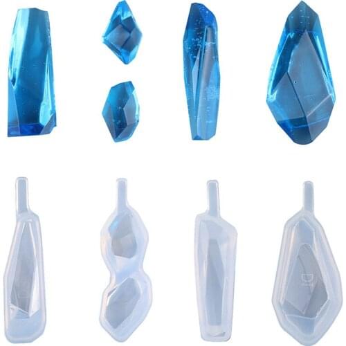 Transparent Liquid silicone mold DIY resin jewelry pendant necklace pendant lanugo mold resin molds for jewelry