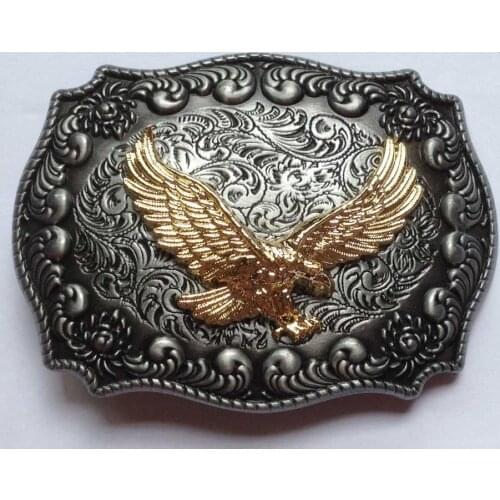 Eagle belt buckle with pewter finish JF-BY36 suitable for 4cm wideth belt with continous stock