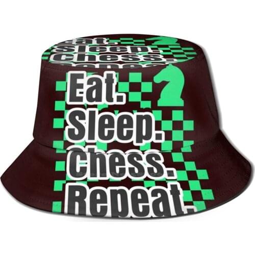 Boys Chess Eat Sleep Chess Repeat Gift Fishing Hunting Climbing Cap Fisherman Hats Boys Chess Chess Chess Chess Chess Bishop