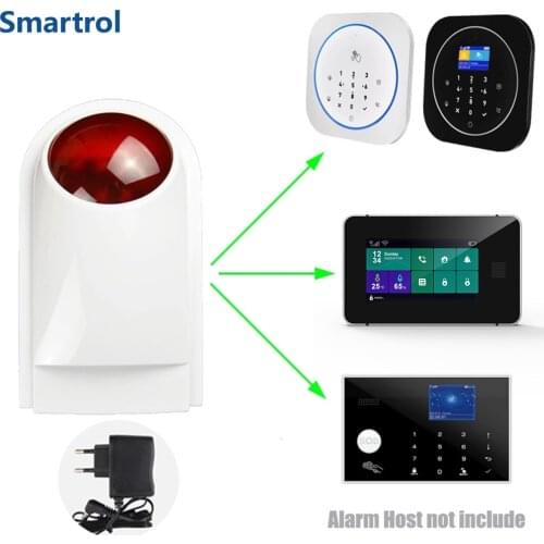 433MHz Wireless Strobe Siren Light Alarm 110dB Outdoor Waterproof Sensor For Home Burglar Wifi GSM Home Security Alarm System