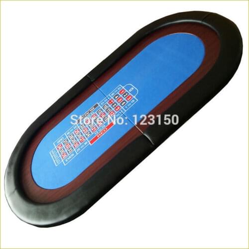 TP-04 Size 90*180CM, Foldable Casino tabletop, Three fold with waterproof fabric for Roulette Game