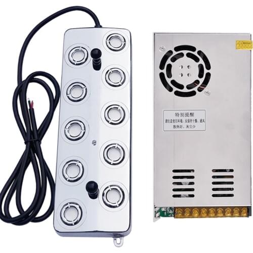 Ultrasonic Humidifier 10 Heads Ultrasonic Sprayer Rockery Pool Fog Generator Industrial Humidifier Parts Mist Maker