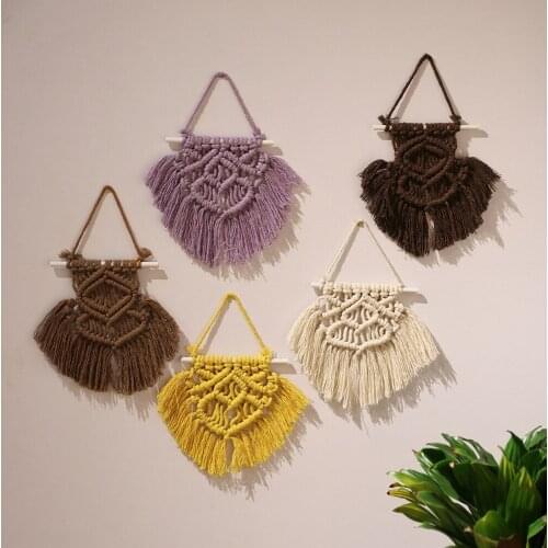 Bohemian tapestry home decoration tapestry weaving living room wall hanging cotton thread tassel tapestry dream catcher