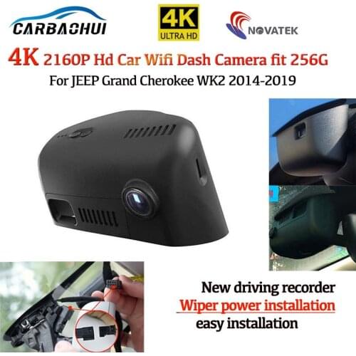 HD 4K 2160P Easy to install car DVR WIFI driving recorder Video Camera For JEEP Cherokee Deluxe 2015 ～2018 full HD night vision