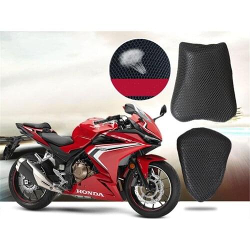 Breathable Summer Cool3D Mesh Motorcycle Moped Motorbike Scooter Seat Covers Cushion Anti-Slip Waterproof for Honda CBR500R 2020