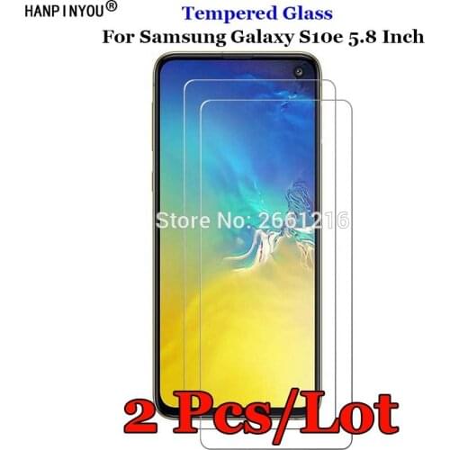 2 Pcs/Lot For Samsung Galaxy S10e Tempered Glass 9H 2.5D Premium Screen Protector Film For Samsung Galaxy S10e G970 5.8"