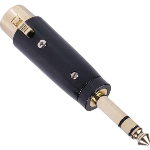1/4 Male Stereo to XLR Female Adapter Gold Plated Mixer Microphones Speakers Computer Cellphone for Guitar Microphone Cables